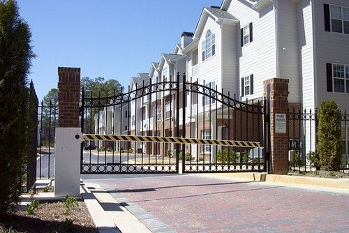 Apartment complex gate